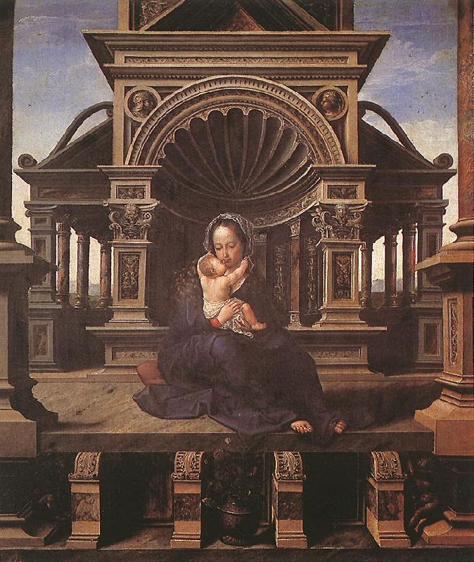 GOSSAERT, Jan (Mabuse) Virgin of Louvain dfg Sweden oil painting art